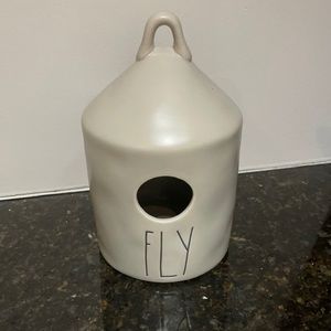 Rae Dunn - FLY - grey birdhouse